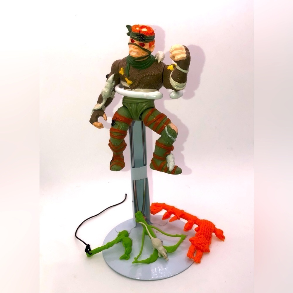 80S TMNT Rat King Action Figure 100% Complete w Accesories 1989
